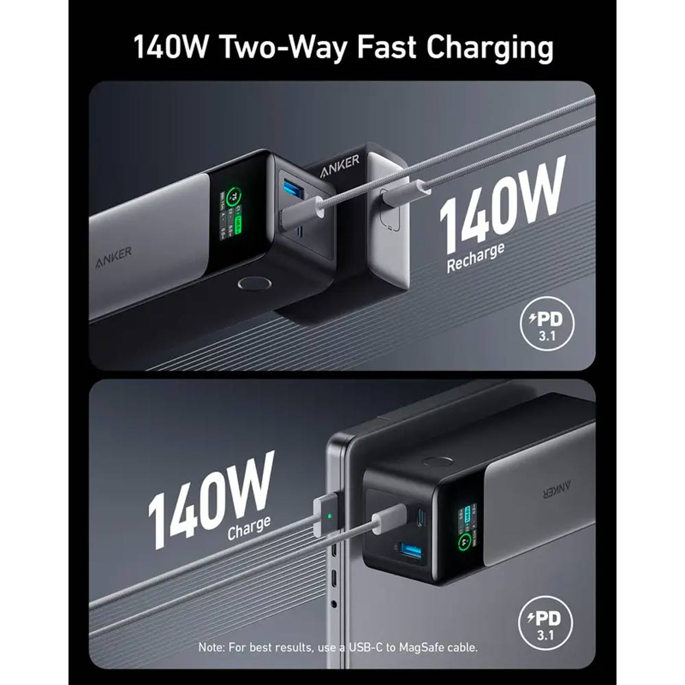 پاوربانک ۲۴۰۰۰ میلی آمپر ۱۴۰ واتی انکر مدل Anker 737 PowerCore A1289011 - Image 4