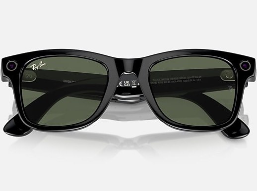 عینک هوشمند Ray-Ban Meta Wayfarer Gen 1 RW4006 سایز 50 | فریم مشکی براق و لنز G-15 Green - تصویر 5