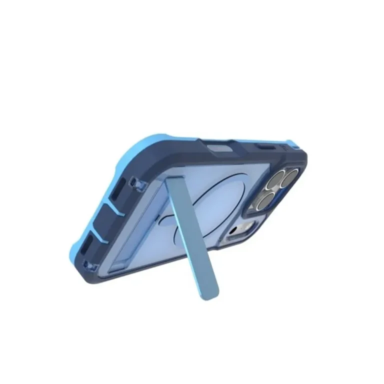 قاب زگ مدل Zagg Cases Rainier Snap with Kickstan مناسب برای iPhone 17 Pro Max رنگ آبی - تصویر 3